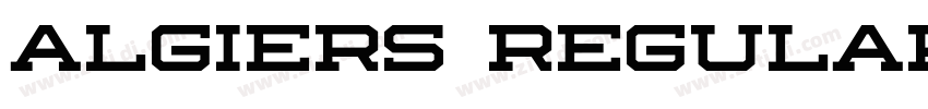 Algiers Regular字体转换